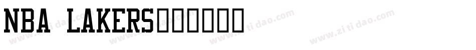 NBA Lakers字体转换